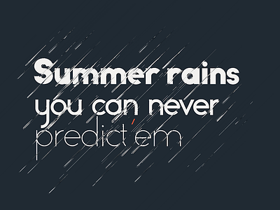 Summer rain animated animation font graphic ion lucin lettering motion randomize typeface typography