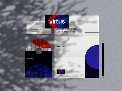 Virtus Groups Stationery branding design graphic design visual identity