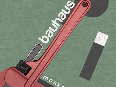 Bauhaus poster art bauhaus cool design designer history mitch monkey monkeywrench phil poster wrench