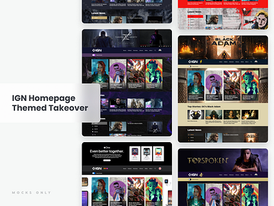 IGN Homepage Themed Takeovers