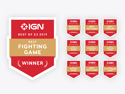IGN Best of E3 Placards