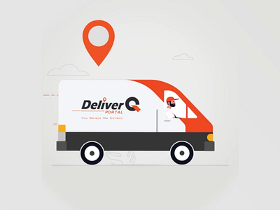 Delivery Service Animation 2d animation art direction mobile app splash motion graphics