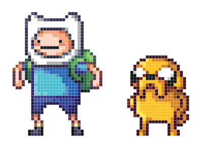 Adventure Time Pixel Art Recreation adventure time illustration pixel