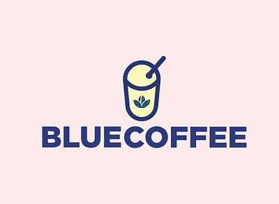 Blue Coffee 01 brand identity design flat graphic design identity logo logo design