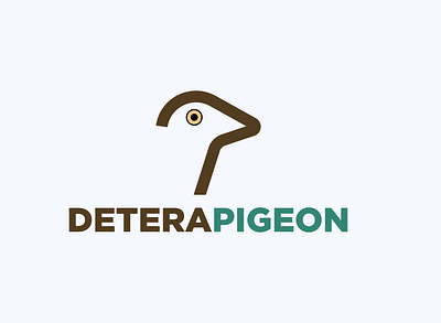 deterapigeon logo 01 brand identity branding branding design design flat graphic design icon logo logo design minimal