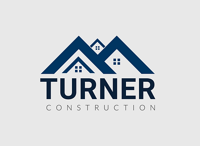 Turner Construction 01 brand identity branding branding design design graphic design icon identity logo logo design minimal