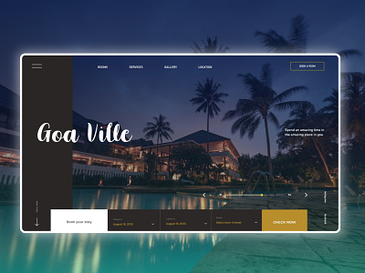 Hotel Booking Website Design UI UX Mockup