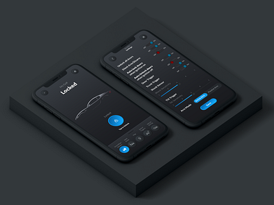 Dark App UI Mockup animation app design app ui brochure brochure design design icon logo logodesign logos product design ui uiux user experience user interface ux