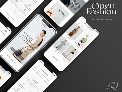 Open Fashion App design app design product design ui ui design user experience user interface ux ux design