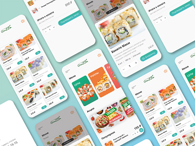 Food delivery service app delivery design food food app illustration mobile pizza sushi ui ux web web design