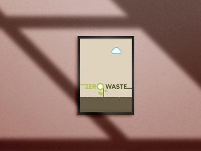 Zero Waste Poster design designdrop graphic design graphic designer hosman design poster poster design zero waste طراحی گرافیک قطره طراحی