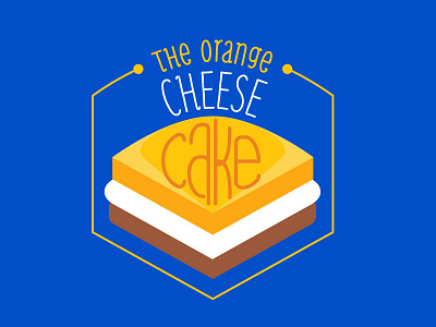Orange Cheese Cake cake cheese logo orange