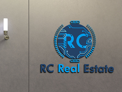 RC real state brand design branding creative logo logo minimalist logo modern real estate logo unique logo