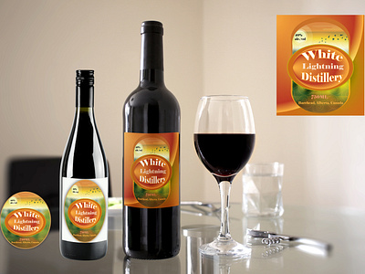 Red Wine label Design