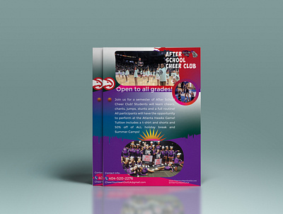 I will make Amazing Flyer Design School Cheer Club A4 a4 brochure a4 flyer branding brochure brochure design brochure mockup brochure template design design flyer flyer flyer design flyer template illustration vector