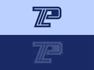 ZP or PZ Monogram branding design illustration logo monogram p pz z zp