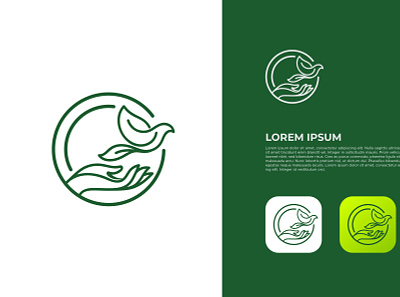 Bird Care Logo app bird logo logo mark nature logo