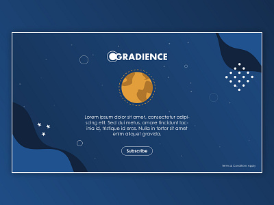 Gradience - Webpage Design branding design illustration illustrator ui vector web website