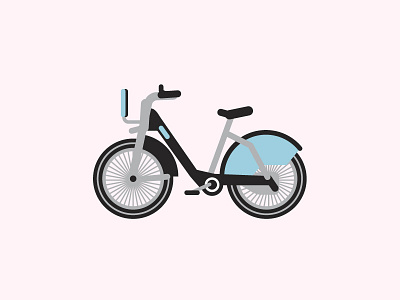 Boris bike bicycle bike boris cruising cycle icon illustration london
