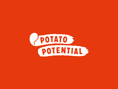 Potential Potato Potential campaign identity logo peel potato