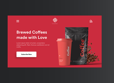 Morning Brew - Hero Web Design branding design flat minimal typography ui ux vector web website
