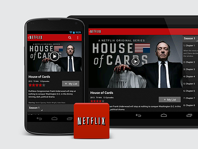 Netflix Android v3 android netflix nexus phone tablet ui ux