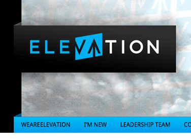 Elevation Banner cyan web wordpress