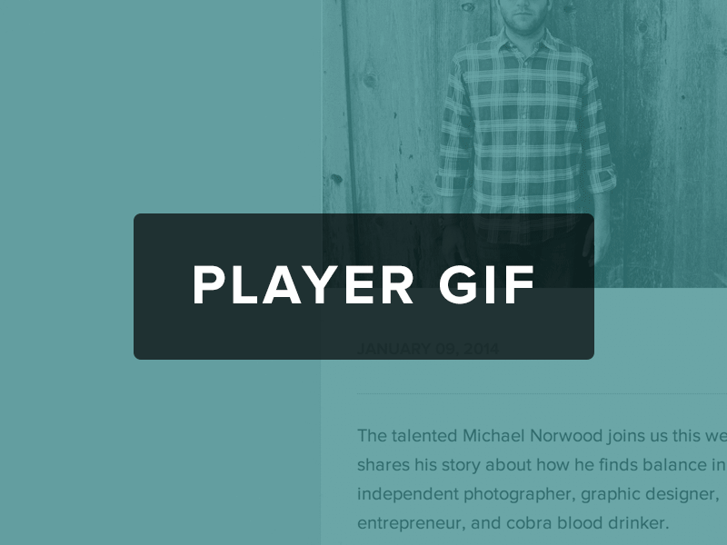 Podcast Player UI/UX   (GIF & MOV)