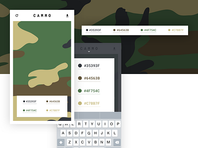CAMMO SVG App & Auto Layout Tutorial camouflage mobile ui responsive rwd svg