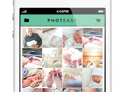 Photeasy app mobile nav navigation photo thumbnail ui