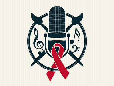 Art for Aids Poster Emblem design illustration nonprofit poster