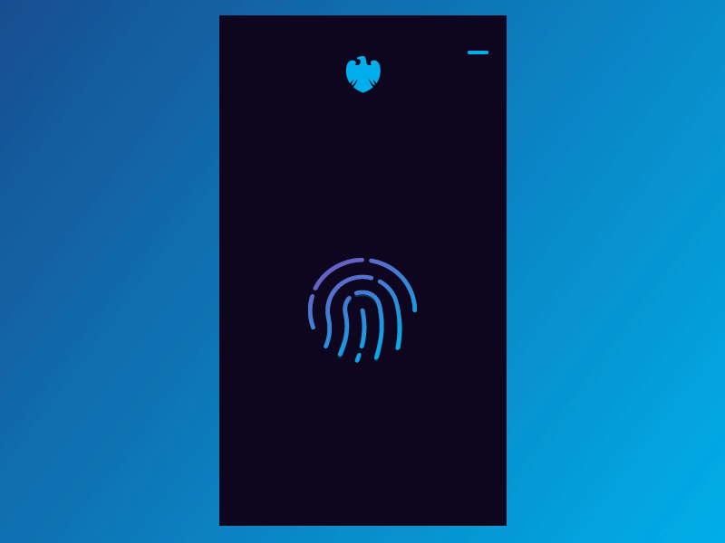 Daily UI 001 - Sign Up Animated 001 bank barclays dailyui gif sign sketch touch touchid ui up ux