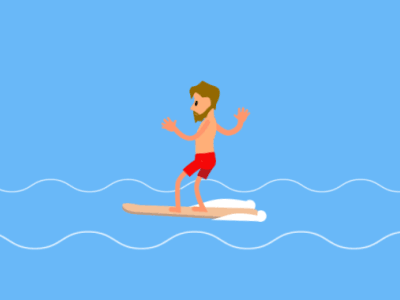 Surfing gif illustration interface motion surf surfing ui