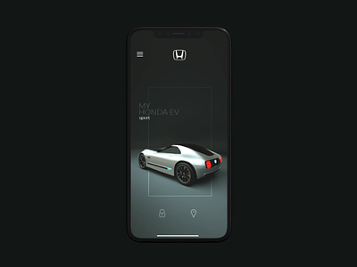 My Honda E Sport App concept 3d aftereffects app car carconcept cinema4d clean gif honda interface maya modelling motion motion design uidaily unlockdoor ux ux ui visual design zbrush