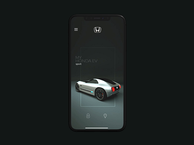 My Honda E Sport App concept 3d aftereffects app car carconcept cinema4d clean gif honda interface maya modelling motion motion design uidaily unlockdoor ux ux ui visual design zbrush