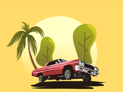 Car illustration car car design car illustration design for nature designer dra dribbble illustration illustrator landscape nature tree web design