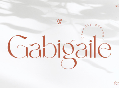 Font Gabigaile, Beauty Serif Font branding font graphic design logo typography