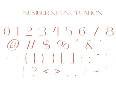 Gabigaile Number & Punctuation branding font graphic design typography