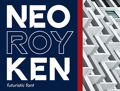 NEO ROYKEN creative font graphic design logo typography