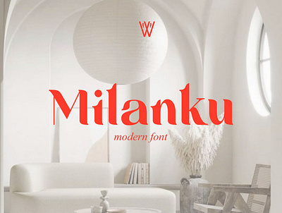 Milanku Font branding creative designposter font graphic design logo poster typography webdesign