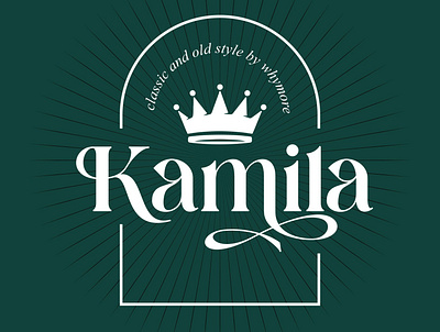 Kamila by Grinjake Font branding design font graphic design logo typography ui ux vector