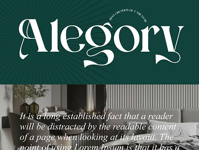 Alegory by Grinjake Font branding design font graphic design logo typography ui ux vector