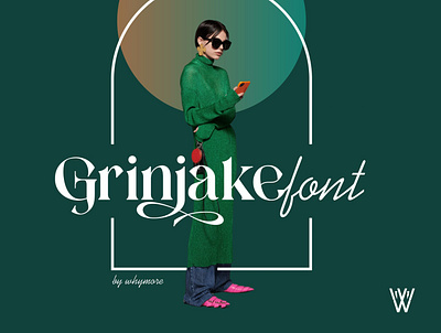 Grinjake Font branding design font graphic design logo typography ui ux vector