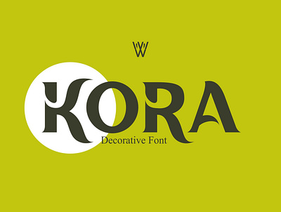 Kora Font branding design font graphic design logo typography ui ux vector