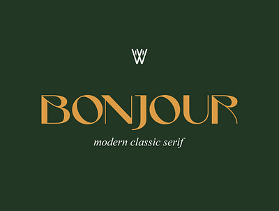 Bonjour Font branding design font graphic design illustration logo typography ui ux vector