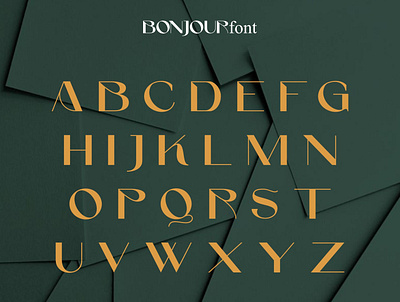 Bonjour Font branding design font graphic design illustration logo typography ui ux vector