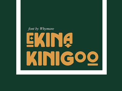 EKINA KINIGOO branding design font graphic design illustration logo typography ui ux vector