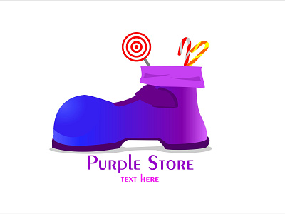 Purple Store design logo online store onlineshop