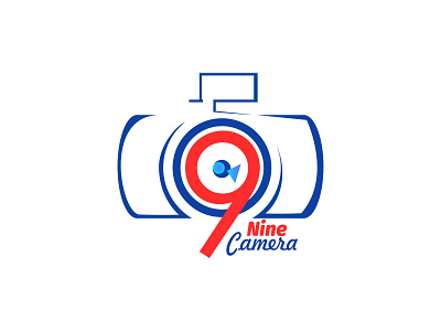 Nine Camera branding design icon illustration logo online store vector