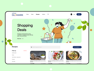 Grocerry Marketing design graphic design ui